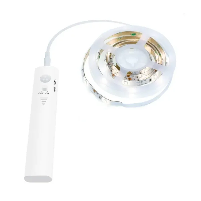 1.5M 45LED Luce LED da guardaroba con sensore di movimento, OriFiil 150cm - immagine 3