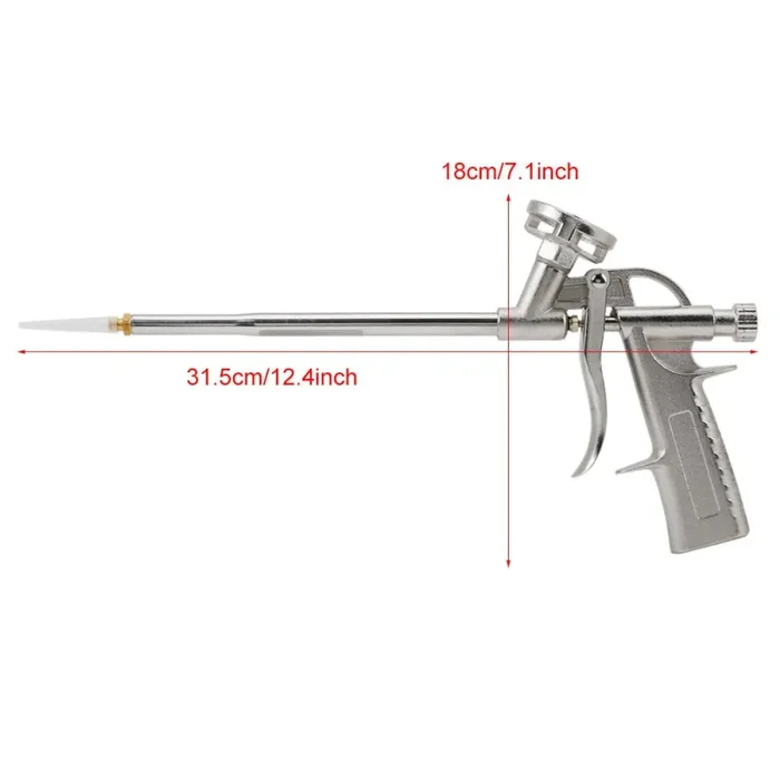 1 pezzo di espanso schiumogeno pistola a spruzzo sigillante argento - immagine 3