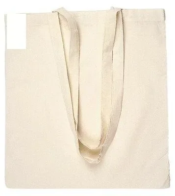 10 BORSE SHOPPER IN COTONE, colore beige, ideale per pittura su stoffa Beige Moda