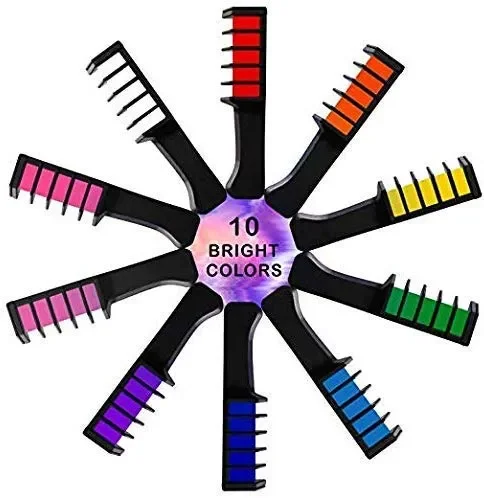 10 colori Capelli gesso pettine, Kalolary capelli temporanea colore… Vendita calda - immagine 2