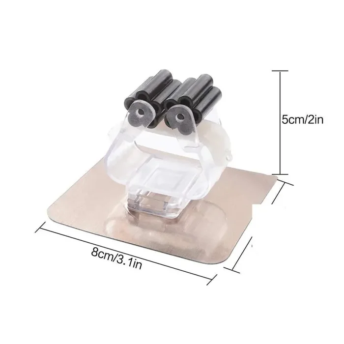 10 pezzi porta scopa organizzatore scopa, appendiabiti da parete 10 Hooks - immagine 3