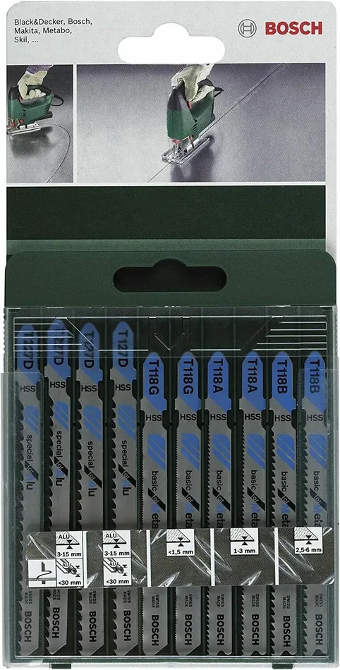 10 x Lame di ricambio per seghetto alternativo per tagliare metallo tubi, Bosch - immagine 3