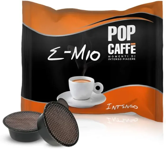 100 CAPSULE POP CAFFE’ E-MIO 1 INTENSO COMPATIBILI LAVAZZA A MODO MIO In saldo - immagine 3