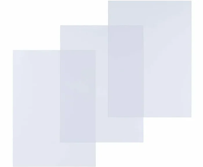 100 Copertura in resistente PVC per rilegatura formato A4 da 200 Micron PAVO Vendita calda online