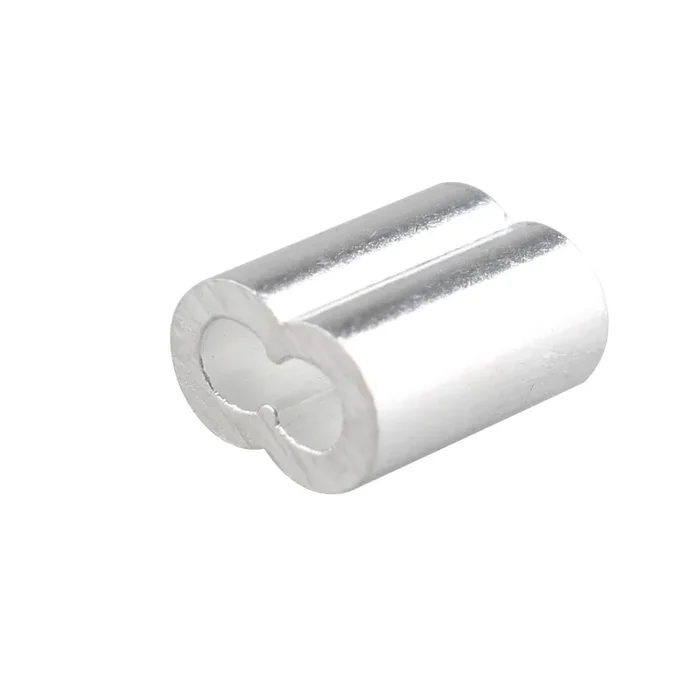 100 manicotti in alluminio per cavo, filo e corda da 2 mm, con doppio… Vendita online - immagine 3