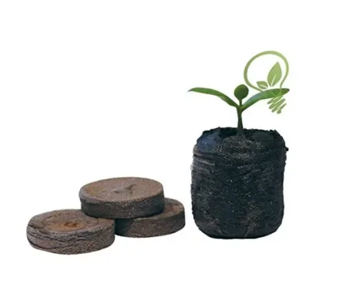 100 x Dischetti di torba pressata per trapianto piantine, Pastiglie neutro 7-33 In saldo