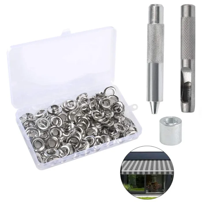 100Pz Occhiello Strumento Kit Nahuaa Grommet Occhielli 12mm Occhielli…