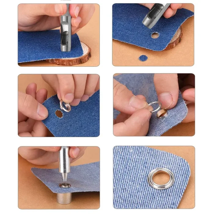 100Pz Occhiello Strumento Kit Nahuaa Grommet Occhielli 12mm Occhielli… - immagine 3