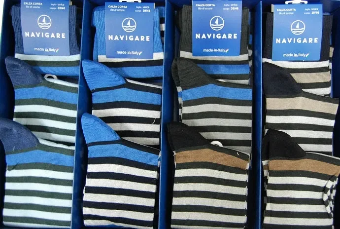 12 paia calze corte in cotone Navigare art 372 colore foto misura unica (39-46)