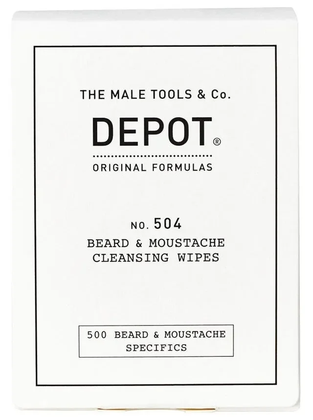 12 Salviette monouso igienizzanti per barba e baffi depot no 504