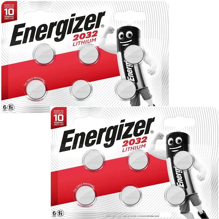 12 x Energizer CR2032 Coin litio 3 V Battery Batterie for Watches Torce Keys In saldo