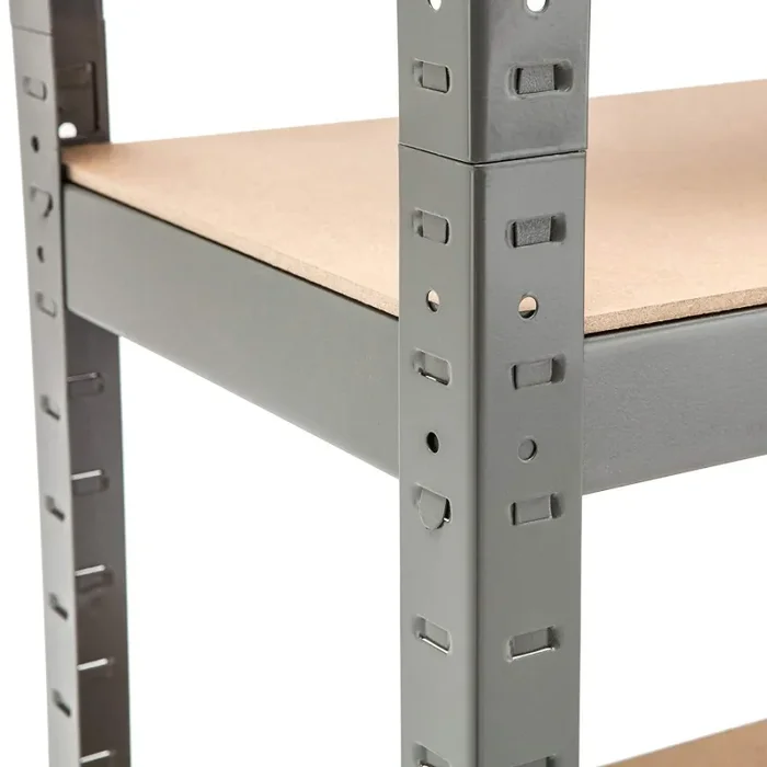 150 cm x 70 cm x 30 cm, grigio a 5 ripiani (175KG per ripiano), capacità… Moda - immagine 3