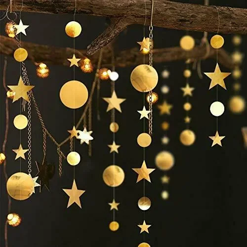 16M Decorazioni di Stelle e Cerchi Ghirlanda Stella e Punto…