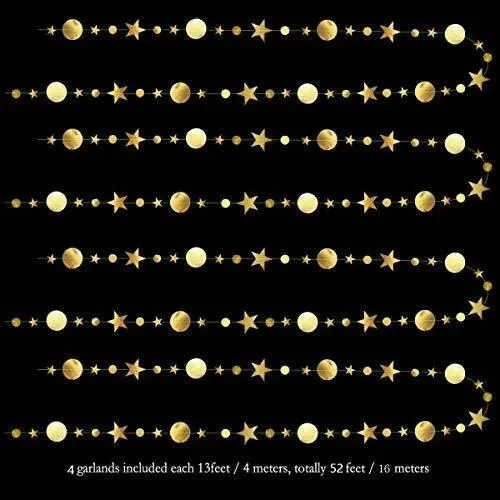 16M Decorazioni di Stelle e Cerchi Ghirlanda Stella e Punto… - immagine 2