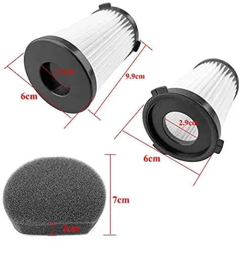 2 Filtri e 2 Spugne per Aspirapolvere Ariete handyforce 2761 2759 - immagine 2