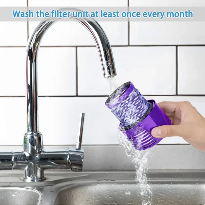 2 Pezzi Filtri di Ricambio per Dyson V10 SV12 Cyclone Animal Absolute Aspirapolvere, Lavabile Motorhead con Spazzola di Pulizia Sostituire # DY-969082-01 - immagine 2