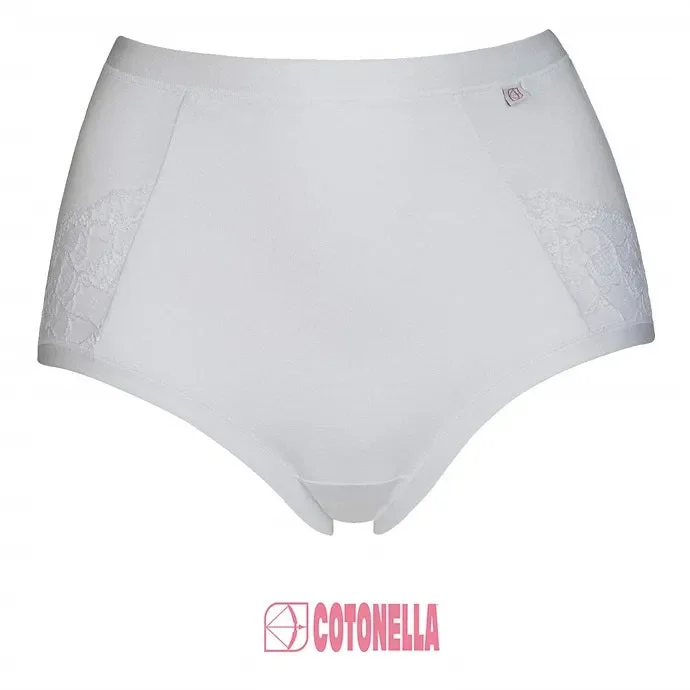 2 SLIP MAXI COTONE BIELASTICO COTONELLA ART.GD177 COLORE BIANCO MISURA A SCELTA In saldo
