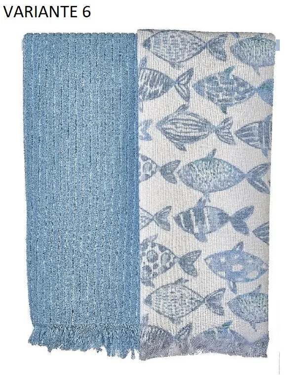 2 strofinacci in cotone vingi art HAWAII colore a scelta misura unica - immagine 2