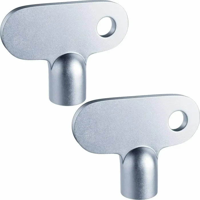 2 x Chiavi universali per spurgo radiatori termosifoni domestico, attacco 5 mm