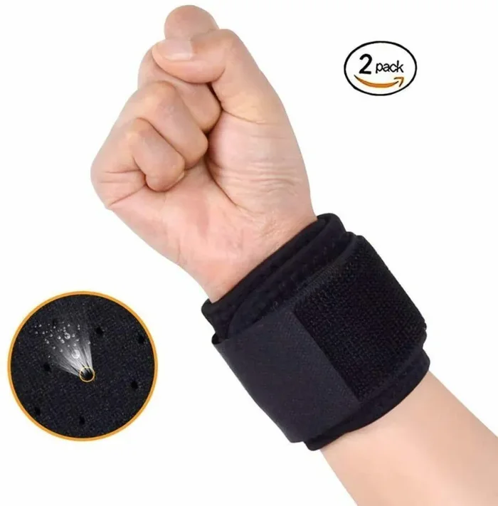 2 x Polsiera con chiusura a strappo per sollievo dolore tendini tunnel carpale Sconti