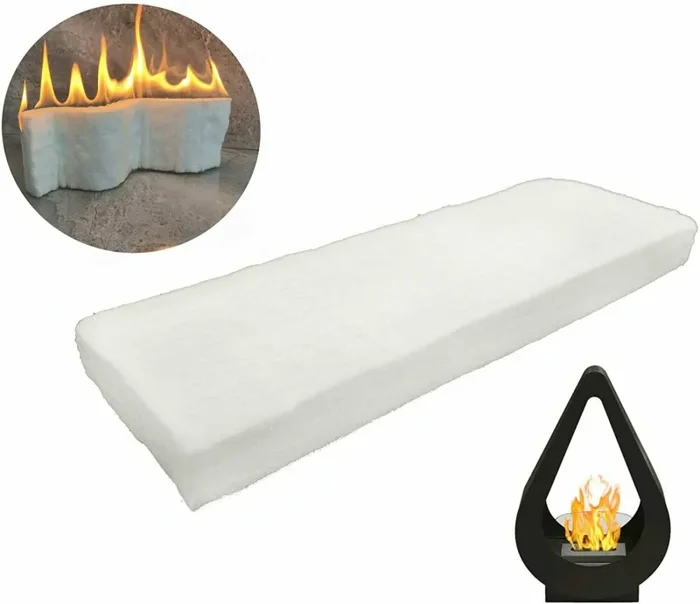 2 x Spugna per stufa e camini a bioetanolo etanolo, Lana di ceramica 30 X 10 cm - immagine 2