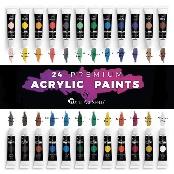 24 piece set (24 different colours), Black/Blue/Green/Grey/Orange/Red/Violet/White/Yellow - immagine 2