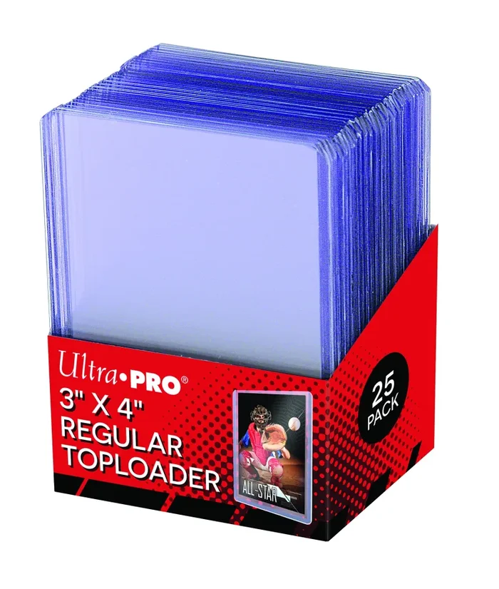 25 Ultra Pro Toploader – Raccoglitore per carte da collezione, ultra trasparente, regolare, 63,5 x 88,9 mm