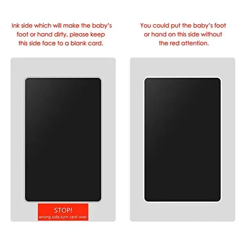 2PCs Impronta Senza Inchiostro, PChero Baby Clean Touch 2 pezzi neri - immagine 3