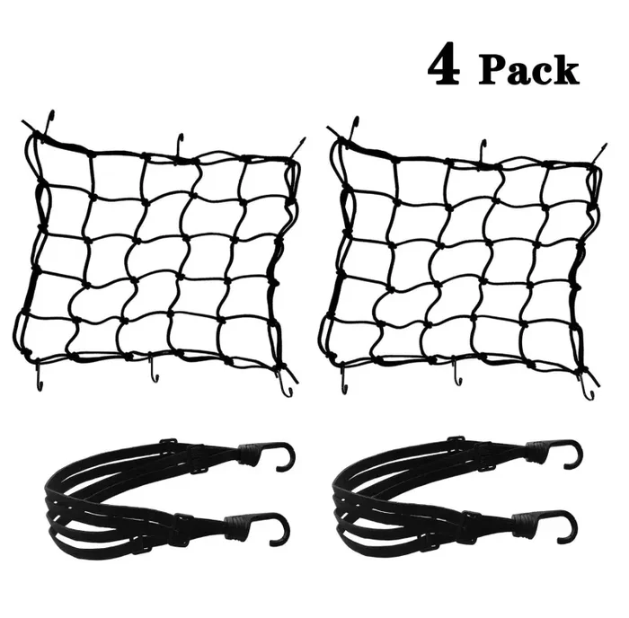 2pz Rete Ragno Elastica + Corda Elastica, Annhao Accessori per Moto Bici…