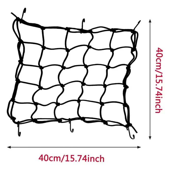 2pz Rete Ragno Elastica + Corda Elastica, Annhao Accessori per Moto Bici… - immagine 2