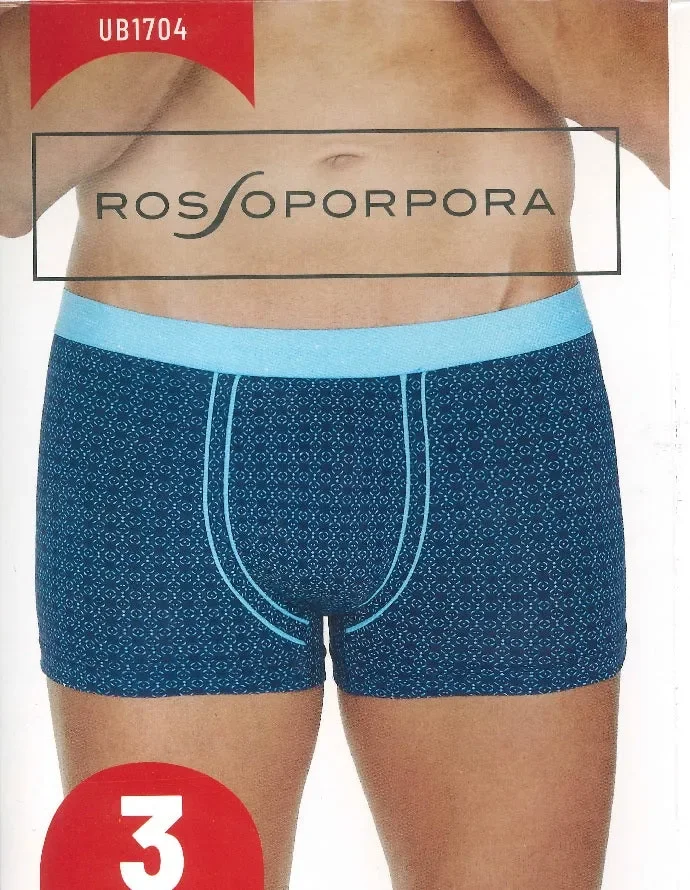3 BOXER UOMO ROSSOPORPORA ART UB1704 COLORE FOTO MISURA A SCELTA - immagine 2