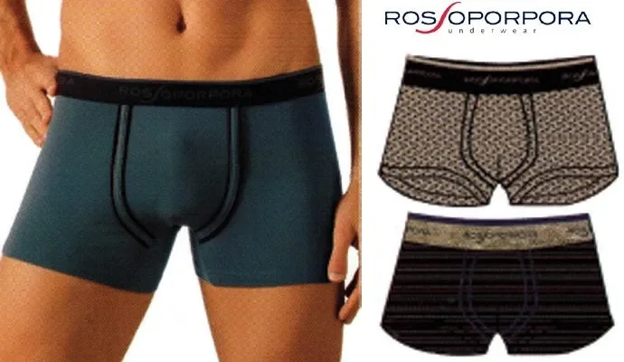 3 BOXER UOMO ROSSOPORPORA ART UB1754 COLORE FOTO MISURA A SCELTA