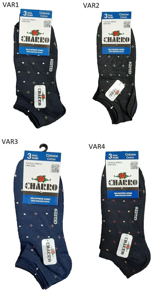 3 calze uomo charro art FERDY 35 colore a scelta misura unica Moda