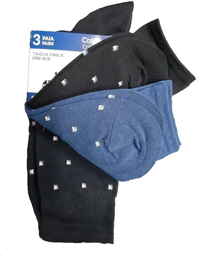 3 paia di calze corte uomo charro art CRISTIAN 41ASS colore a scelta misura unica Moda - immagine 3