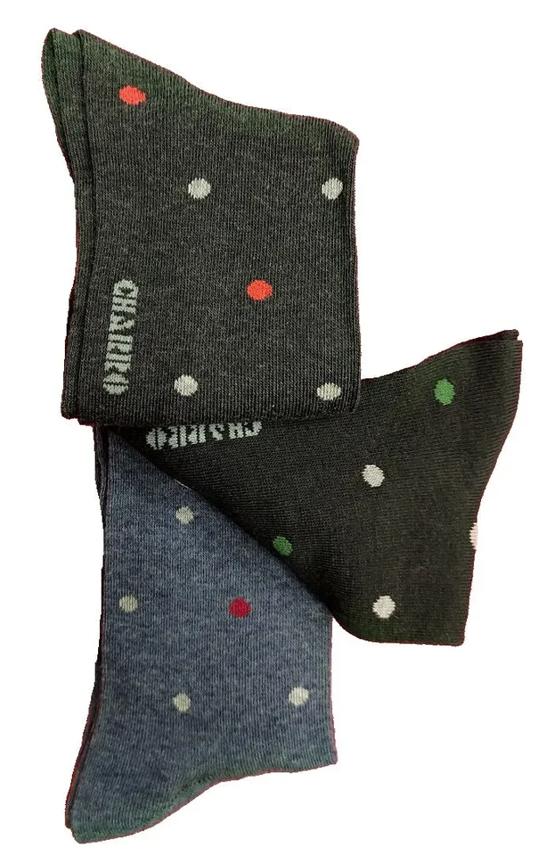 3 paia di calze uomo corte in caldo cotone charro art FABIO35 colore foto misura unica - immagine 2