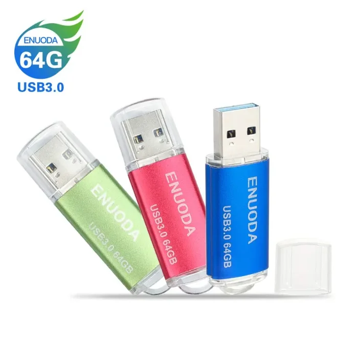 3 Pezzi 64GB Chiavetta ENUODA Pennetta Girevole USB 3.0 3.0, 64gb-color