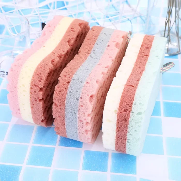 3 Pezzi Bagno Spugna da Doccia Calmante per Corpo la… - immagine 2