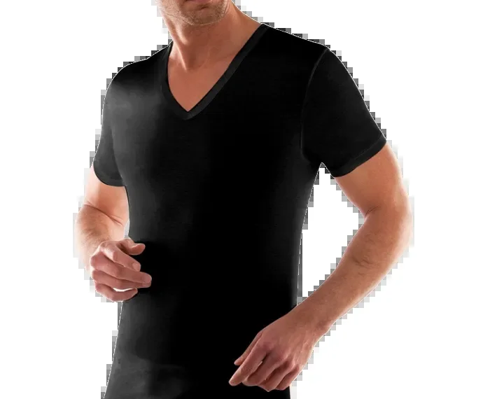 3 t-shirt uomo scollo V manica corta cotone jersey Liabel art 03828 colore e misura a scelta - immagine 2