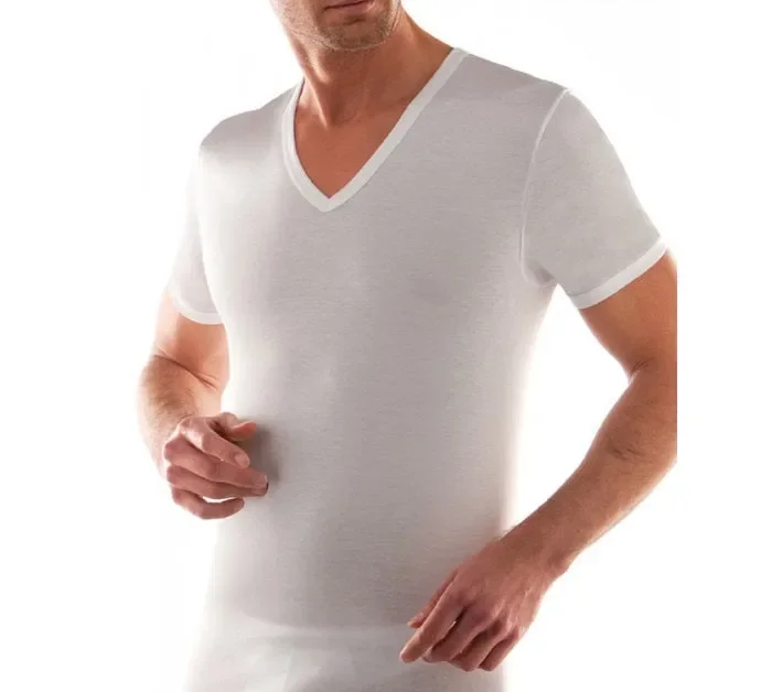 3 t-shirt uomo scollo V manica corta cotone jersey Liabel art 03828 colore e misura a scelta - immagine 3