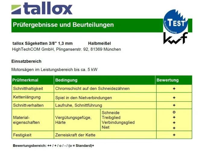 3 tallox Catene per motosega 3/8″ 1,3 mm 52 maglie guida 35 cm full-chisel… Vendita online - immagine 2