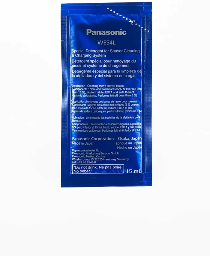 3 x Liquido di pulizia per rasoio Panasonic WES4L03 per ES-LV95-S, da 15 ml - immagine 2