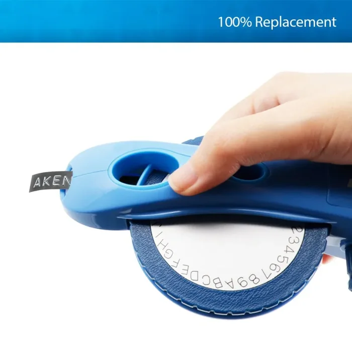 3D Nastro Etichette a Rilievo Aken compatibile in 9mm, nero su bianco x 3 Vendita calda - immagine 2