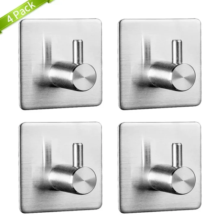 4 packs Gancio autoadesivo adesivo impermeabile in acciaio 4 packs, 4 Packs Vendita online