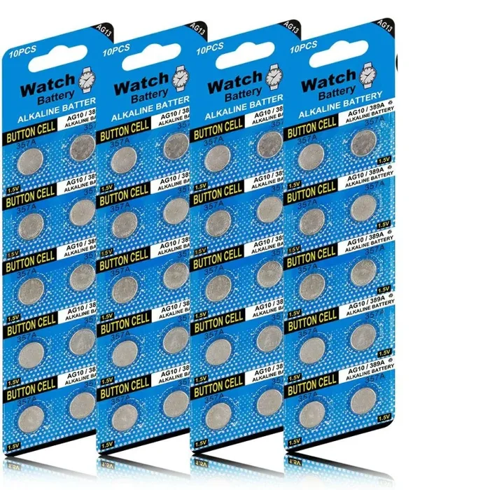 40 Pezzi Batteria Plus pila a Bottone Alcalina AG13/LR44/LR1154/357 - immagine 2