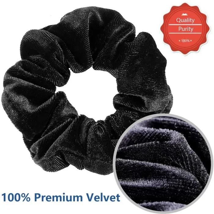 40 Pezzo Scrunchies Velluto, Elastici per Capelli in Velluto Elastico, Elastici Scrunchies Velluto Capelli per Donne Ragazza (40 colori) - immagine 2