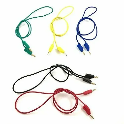 5 connettori di prova in 5 colori, placcati d’oro, da 2 mm, con…