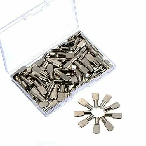 5 mm Perni di Supporto Acciaio con Scatola Stoccaggio, Piatto… Online