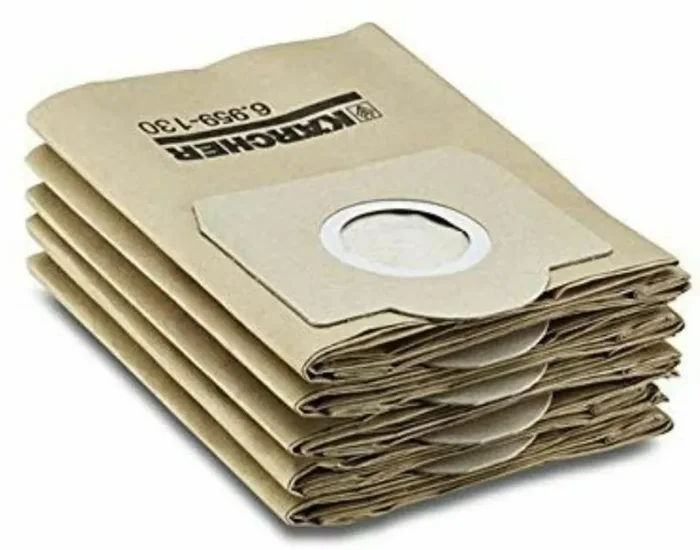 5 x Sacchetto filtro il carta per aspiratori Karcher Wd+Ad, Per WD 3 (MV 3)