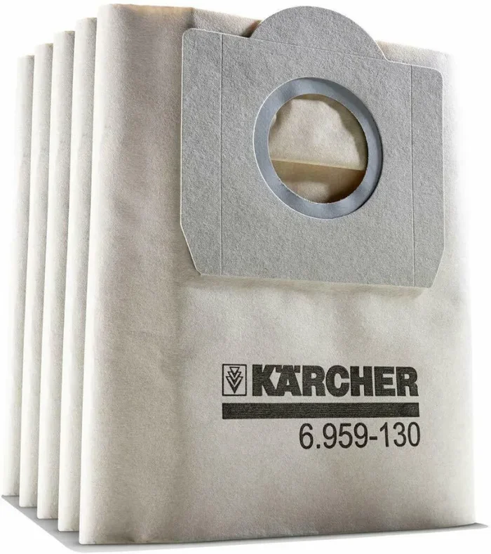 5 x Sacchetto filtro il carta per aspiratori Karcher Wd+Ad, Per WD 3 (MV 3) - immagine 3