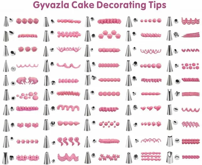 50 x Punte in acciaio inox per sac a poche per decorazione torte pasticceria - immagine 2